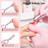 image:imageMakartt Nail Drill Bits Sanding Bands for Nail Drill 100Pcs 4 Color Coarse Fine 80120180240 Grit File Sand with 31mm Mini Mandrel Nail Bit Set for Acrylic Nails Gel Manicures and PedicureBlackWhitePinkBrown
