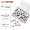 image:imageMakartt Nail Drill Bits Sanding Bands for Nail Drill 100Pcs 4 Color Coarse Fine 80120180240 Grit File Sand with 31mm Mini Mandrel Nail Bit Set for Acrylic Nails Gel Manicures and PedicureWhite