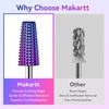 image:imageMakartt Nail Drill Bits Set10Pcs Dimond Tungsten Carbide Nails Bits332 Inch for Acrylic Gel Nails Cuticle ToolsRemove Acrylic Poly Nail Gel Nail Polish B36Bit Kit Manicure Pedicure Home Salon5 in 1 Nail Drill Bit Purple