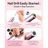 image:imageMakartt Nail Drill Electric Nail File JD700 Nail Drills for Acrylic Nails Professional 30000RPM Manicure Tools Nail Stuff Acrylic Nail Drill for Nail Dip Kit Acrylic Powder Poly Nail Gel B01Typus Pink