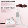 image:imageMakartt Nail Drill Electric Nail File JD700 Nail Drills for Acrylic Nails Professional 30000RPM Manicure Tools Nail Stuff Acrylic Nail Drill for Nail Dip Kit Acrylic Powder Poly Nail Gel B01White