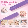 image:imageMakartt Nail File  100180 Grit Emery Boards for Nails Professional Nail Files 10pcs Double Sides Black Coarse Fingernail Filer for Acrylic and Extension Gel Removal Manicure Kit Salon Home UsePurple  10 pcs  100180 Grit