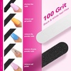 image:imageMakartt Nail File  100180 Grit Emery Boards for Nails Professional Nail Files 10pcs Double Sides Black Coarse Fingernail Filer for Acrylic and Extension Gel Removal Manicure Kit Salon Home UseMulticolor  100 pcs  100180 Grit Mini