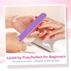 image:imageMakartt Nail File  100180 Grit Emery Boards for Nails Professional Nail Files 10pcs Double Sides Black Coarse Fingernail Filer for Acrylic and Extension Gel Removal Manicure Kit Salon Home UsePurple  10 pcs  100180 Grit