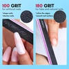 image:imageMakartt Nail File 100180 Grit Emery Boards for Nails 20 Pcs Black Professional Washable Filer Kit for Medium and Gentle Filing Manicure Tools