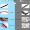 image:imageMakartt Nail File 100180 Grit Emery Boards for Nails 20 Pcs Black Professional Washable Filer Kit for Medium and Gentle Filing Manicure Tools
