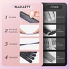image:imageMakartt Nail File 100180 Grit Emery Boards for Nails Professional Washable Doubled Sides Filer Kit for Medium and Gentle Filing Manicure ToolsBlack2pcs Trial SetBlack  10 pcs  100180 Grit