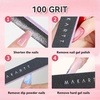 image:imageMakartt Nail File 100180 Grit Emery Boards for Nails Professional Washable Doubled Sides Filer Kit for Medium and Gentle Filing Manicure ToolsBlack2pcs Trial SetBlack  10 pcs  100180 Grit