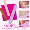 image:imageMakartt Nail File 100180 Grit Emery Boards for Nails Professional Washable Doubled Sides Filer Kit for Medium and Gentle Filing Manicure ToolsBlack2pcs Trial SetMulticolor  50 pcs  100180 Grit Mini