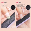image:imageMakartt Nail File 100180 Grit Emery Boards for Nails Professional Washable Doubled Sides Filer Kit for Medium and Gentle Filing Manicure ToolsBlack2pcs Trial SetBlack  2 pcs  100180 Grit