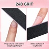 image:imageMakartt Nail File 100180 Grit Emery Boards for Nails Professional Washable Doubled Sides Filer Kit for Medium and Gentle Filing Manicure ToolsBlack2pcs Trial SetBlack  10 pcs  180240 Grit