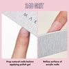 image:imageMakartt Nail File 100180 Grit Nail Files for Natural Nails Professional Strong Emery Boards for Nails Doubled Sides Washable Fingernail Files Manicure Tool SetZebra2pcs Trial Set240240 Grit