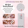 image:imageMakartt Nail File 100180 Grit Nail Files for Natural Nails Professional Strong Emery Boards for Nails Doubled Sides Washable Fingernail Files Manicure Tool SetZebra2pcs Trial Set8080 Grit
