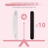 image:imageMakartt Nail File 100180 Grit Nail Files for Natural Nails Professional Strong Emery Boards for Nails Doubled Sides Washable Fingernail Files Manicure Tool SetZebra2pcs Trial Set240240 Grit