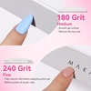 image:imageMakartt Nail File 100180 Grit Nail Files for Natural Nails Professional Strong Emery Boards for Nails Doubled Sides Washable Fingernail Files Manicure Tool SetZebra2pcs Trial Set20pcsNail File 180240 Grit