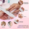 image:imageMakartt Nail File 100180 Grit Nail Files for Natural Nails Professional Strong Emery Boards for Nails Doubled Sides Washable Fingernail Files Manicure Tool SetZebra2pcs Trial Set8080 Grit