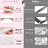 image:imageMakartt Nail File 100180 Grit Nail Files for Natural Nails Professional Strong Emery Boards for Nails Doubled Sides Washable Fingernail Files Manicure Tool SetZebra2pcs Trial Set100100 Grit