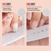 image:imageMakartt Nail File 100180 Grit Nail Files for Natural Nails Professional Strong Emery Boards for Nails Doubled Sides Washable Fingernail Files Manicure Tool SetZebra2pcs Trial Set100180 Grit