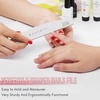 image:imageMakartt Nail File 100180 Grit Nail Files for Natural Nails Professional Strong Emery Boards for Nails Doubled Sides Washable Fingernail Files Manicure Tool SetZebra2pcs Trial Set100180 Grit