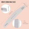 image:imageMakartt Nail File 100180 Grit Nail Files for Natural Nails Professional Strong Emery Boards for Nails Doubled Sides Washable Fingernail Files Manicure Tool SetZebra2pcs Trial Set100180 Grit