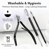 image:imageMakartt Nail File and Buffer Set Pink Basic Prep Kit with Cuticle Clipper Trimmer Pusher Brush Manicure Care Kit for Natural and Acrylic Nails 7pcsBlack3pcs