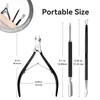image:imageMakartt Nail File and Buffer Set Pink Basic Prep Kit with Cuticle Clipper Trimmer Pusher Brush Manicure Care Kit for Natural and Acrylic Nails 7pcsBlack3pcs