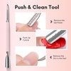 image:imageMakartt Nail File and Buffer Set Pink Basic Prep Kit with Cuticle Clipper Trimmer Pusher Brush Manicure Care Kit for Natural and Acrylic Nails 7pcsCuticle Tools4pcs