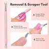 image:imageMakartt Nail File and Buffer Set Pink Basic Prep Kit with Cuticle Clipper Trimmer Pusher Brush Manicure Care Kit for Natural and Acrylic Nails 7pcsCuticle Tools4pcs