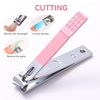 image:imageMakartt Nail File and Buffer Set Pink Basic Prep Kit with Cuticle Clipper Trimmer Pusher Brush Manicure Care Kit for Natural and Acrylic Nails 7pcsPink7pcs
