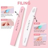 image:imageMakartt Nail File and Buffer Set Pink Basic Prep Kit with Cuticle Clipper Trimmer Pusher Brush Manicure Care Kit for Natural and Acrylic Nails 7pcsPink7pcs