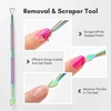 image:imageMakartt Nail File and Buffer Set Pink Basic Prep Kit with Cuticle Clipper Trimmer Pusher Brush Manicure Care Kit for Natural and Acrylic Nails 7pcsRainbow Titanium3pcs