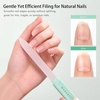 image:imageMakartt Nail Files Glass Nail Files for Natural Nails DoubleSided Reusable Sandblasted Fingernail Buffers with Case for Shape amp Smooth Finish Portable Manicure Gift Set 3pcs Pink Green Blue1pc Green glass nail file