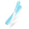 image:imageMakartt Nail Files Glass Nail Files for Natural Nails DoubleSided Reusable Sandblasted Fingernail Buffers with Case for Shape amp Smooth Finish Portable Manicure Gift Set 3pcs Pink Green Blue1pc Blue glass nail file