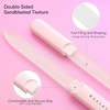image:imageMakartt Nail Files Glass Nail Files for Natural Nails DoubleSided Reusable Sandblasted Fingernail Buffers with Case for Shape amp Smooth Finish Portable Manicure Gift Set 3pcs Pink Green Blue3pcs Pink Green Blue glass nail file