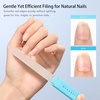 image:imageMakartt Nail Files Glass Nail Files for Natural Nails DoubleSided Reusable Sandblasted Fingernail Buffers with Case for Shape amp Smooth Finish Portable Manicure Gift Set 3pcs Pink Green Blue1pc Blue glass nail file