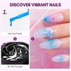 image:imageMakartt Nail Foil Glue 3D Gel Nail Art 2Pcs 8ml Nails Transfer Gel Adhesive for Linear Shell Ripple Designs UV LED Lamp Required1pc 8ml 3D Foil Nail Gel