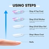 image:imageMakartt Nail Foil Glue 3D Gel Nail Art 2Pcs 8ml Nails Transfer Gel Adhesive for Linear Shell Ripple Designs UV LED Lamp Required1pcs 15ml
