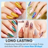 image:imageMakartt Nail Foil Glue 3D Gel Nail Art 2Pcs 8ml Nails Transfer Gel Adhesive for Linear Shell Ripple Designs UV LED Lamp Required2pcs 15ml