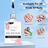 image:imageMakartt Nail Foil Glue 3D Gel Nail Art 2Pcs 8ml Nails Transfer Gel Adhesive for Linear Shell Ripple Designs UV LED Lamp Required2pcs 15ml