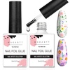 image:imageMakartt Nail Foil Glue 3D Gel Nail Art 2Pcs 8ml Nails Transfer Gel Adhesive for Linear Shell Ripple Designs UV LED Lamp Required2pcs 15ml