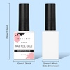 image:imageMakartt Nail Foil Glue 3D Gel Nail Art 2Pcs 8ml Nails Transfer Gel Adhesive for Linear Shell Ripple Designs UV LED Lamp Required2pcs 15ml