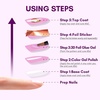image:imageMakartt Nail Foil Glue 3D Gel Nail Art 2Pcs 8ml Nails Transfer Gel Adhesive for Linear Shell Ripple Designs UV LED Lamp Required2pcs 8ml 3D Foil Nail Gel