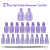 image:imageMakartt Nail Polish Remover Clips Kit 20PCS Reusable Nail Soak Off Clips for Fingers amp Toes Acrylic amp Nail Remover Tools DoubleEnded Cuticle Pusher Fast MessFree Gel Removal at Home or Salonpurple