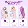 image:imageMakartt Nail Rhinestone Glue with 3D Gel Kit  Super Strong Nail Charm Glue amp Sculpting Gel for DIY Nail Art Drawing Molding amp Embossed Designs Easy to Use for Nail Lovers amp BeginnersA5nail rhinestone glue set  12x30ML