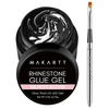 image:imageMakartt Nail Rhinestone Glue with 3D Gel Kit  Super Strong Nail Charm Glue amp Sculpting Gel for DIY Nail Art Drawing Molding amp Embossed Designs Easy to Use for Nail Lovers amp BeginnersA6nail rhinestone glue with brush  15g