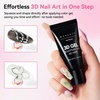 image:imageMakartt Nail Rhinestone Glue with 3D Gel Kit  Super Strong Nail Charm Glue amp Sculpting Gel for DIY Nail Art Drawing Molding amp Embossed Designs Easy to Use for Nail Lovers amp BeginnersA1030g 3D Nail Gel