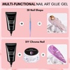 image:imageMakartt Nail Rhinestone Glue with 3D Gel Kit  Super Strong Nail Charm Glue amp Sculpting Gel for DIY Nail Art Drawing Molding amp Embossed Designs Easy to Use for Nail Lovers amp BeginnersA3nail rhinestone glue set  2x30ml