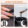 image:imageMakartt Nail Rhinestone Glue with 3D Gel Kit  Super Strong Nail Charm Glue amp Sculpting Gel for DIY Nail Art Drawing Molding amp Embossed Designs Easy to Use for Nail Lovers amp BeginnersA2nail rhinestone glue for tiny gems  2x8ml