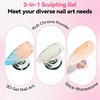 image:imageMakartt Nail Rhinestone Glue with 3D Gel Kit  Super Strong Nail Charm Glue amp Sculpting Gel for DIY Nail Art Drawing Molding amp Embossed Designs Easy to Use for Nail Lovers amp BeginnersA1030g 3D Nail Gel