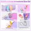 image:imageMakartt Nail Rhinestone Glue with 3D Gel Kit  Super Strong Nail Charm Glue amp Sculpting Gel for DIY Nail Art Drawing Molding amp Embossed Designs Easy to Use for Nail Lovers amp BeginnersA2nail rhinestone glue for tiny gems  2x8ml